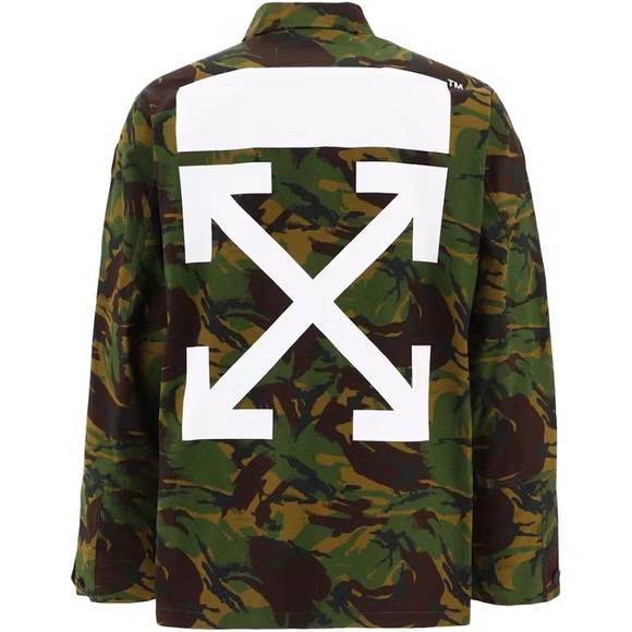 Off-White Other - Off-White Camouflage Jacket with Patches and Orange Accents